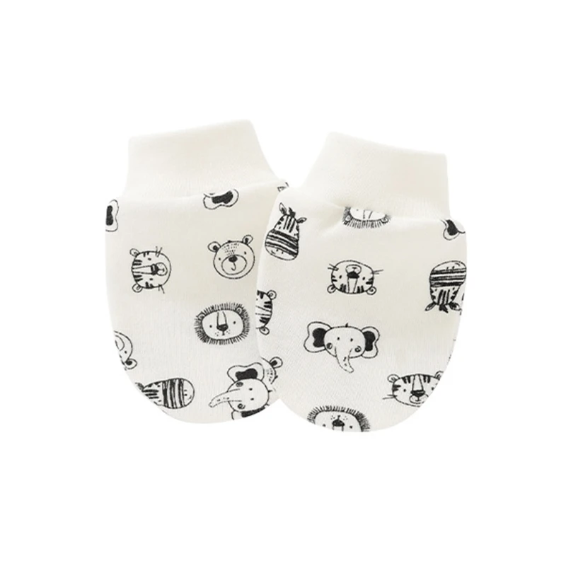 

1 Pair Baby Anti Scratching Soft Cotton Gloves Newborn Protection Face Scratch Mittens Infant Handguard 97BC