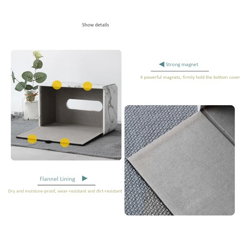 

Marble Phnom Penh Tissue Box Desktop Toilet Napkin Tissue Holder Desktop Tissue Protection Box Metal Frame Tissue Box