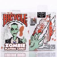 1pcs bicycle zombies deck magic cards playing card poker close up stage magic tricks for professional magician free shipping
