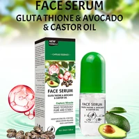 45ml glutathione milk fruit castor oil capsule bottles face serum facial essence solution hydrating y
