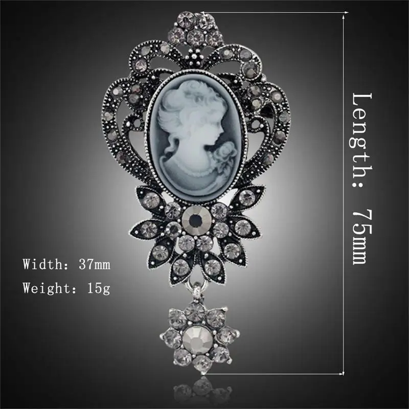 Женская Винтажная брошь-булавка золотого цвета в античном стиле Ювелирное