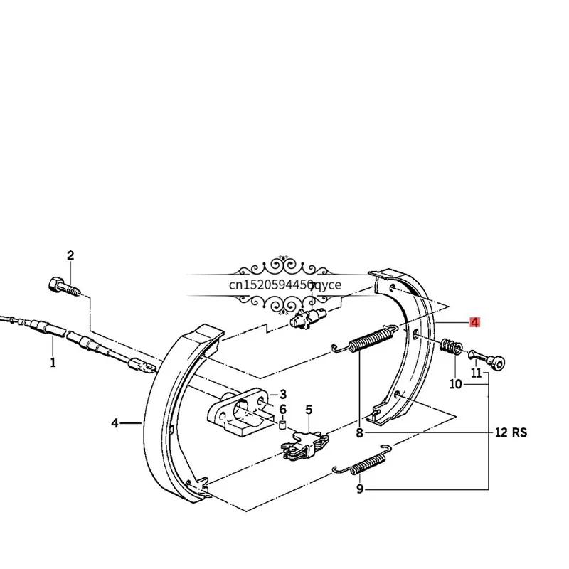 

Car wheel brake friction skin 728I E23 E24b mwM635E28 520I M5 535I 5/7 series Parking brake gasket Parking hand brake skin