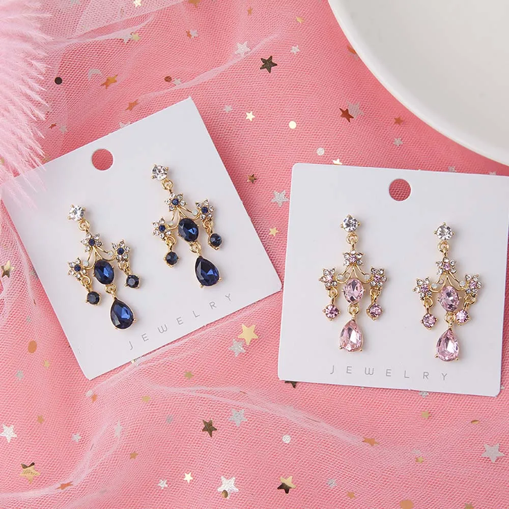 Женские серьги с кристаллами | Украшения и аксессуары