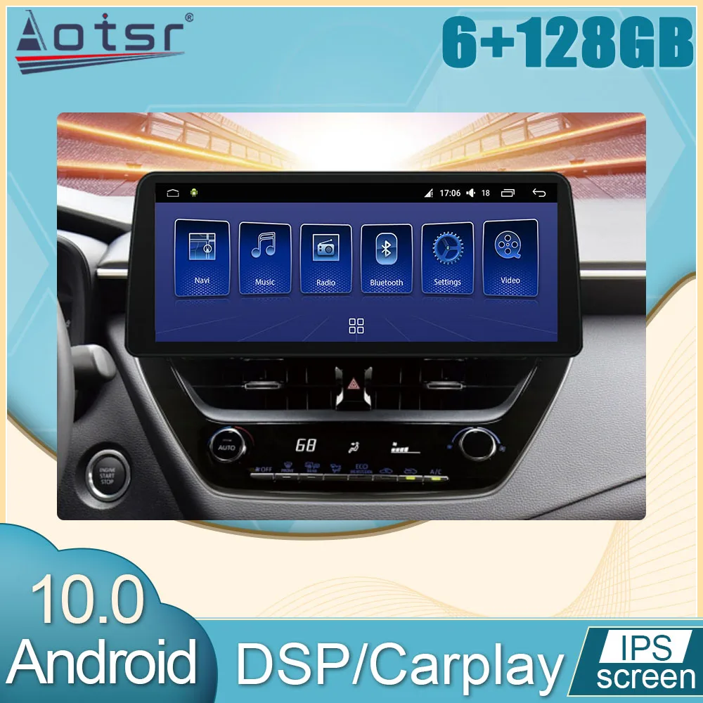 

6+128G Android 10.0 For Toyota Corolla 2019 - 2021 Car Radio Multimedia GPS Navi Video Player Carplay DVD Head Unit DPS No 2Din