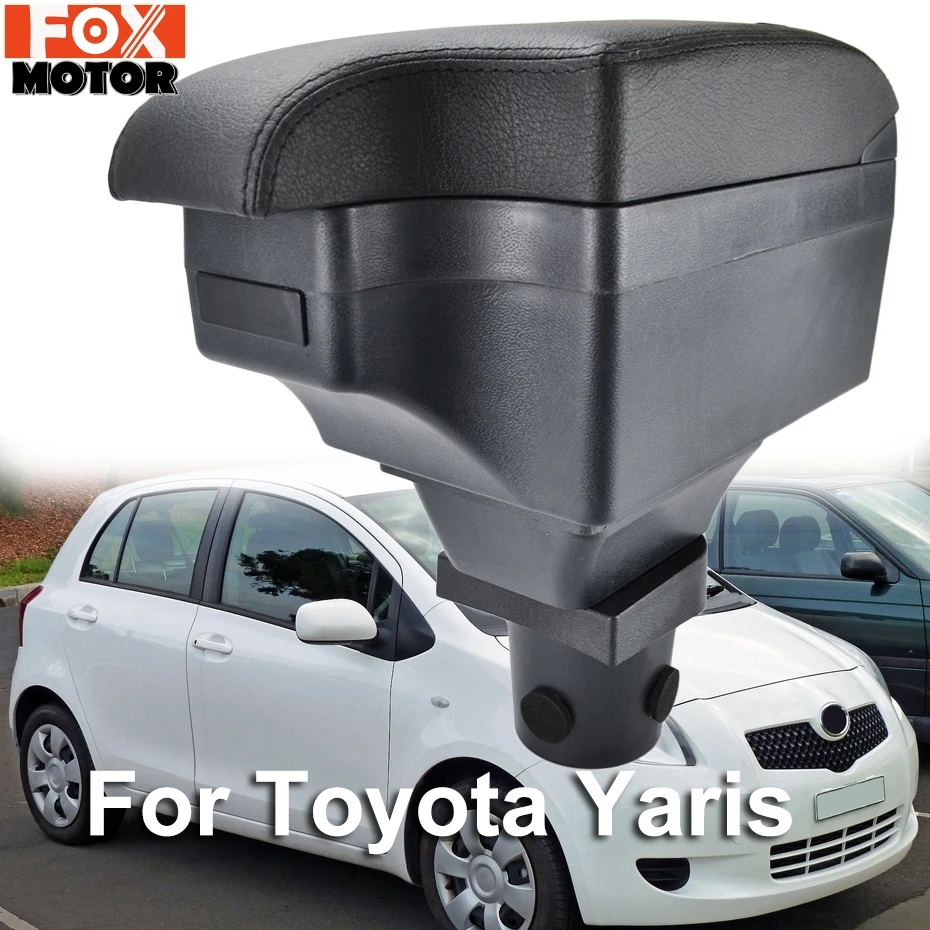 Для Toyota Yaris Vitz хэтчбек 2006 2011 новый черный Центральный магазин коробка 2007 2009 2010