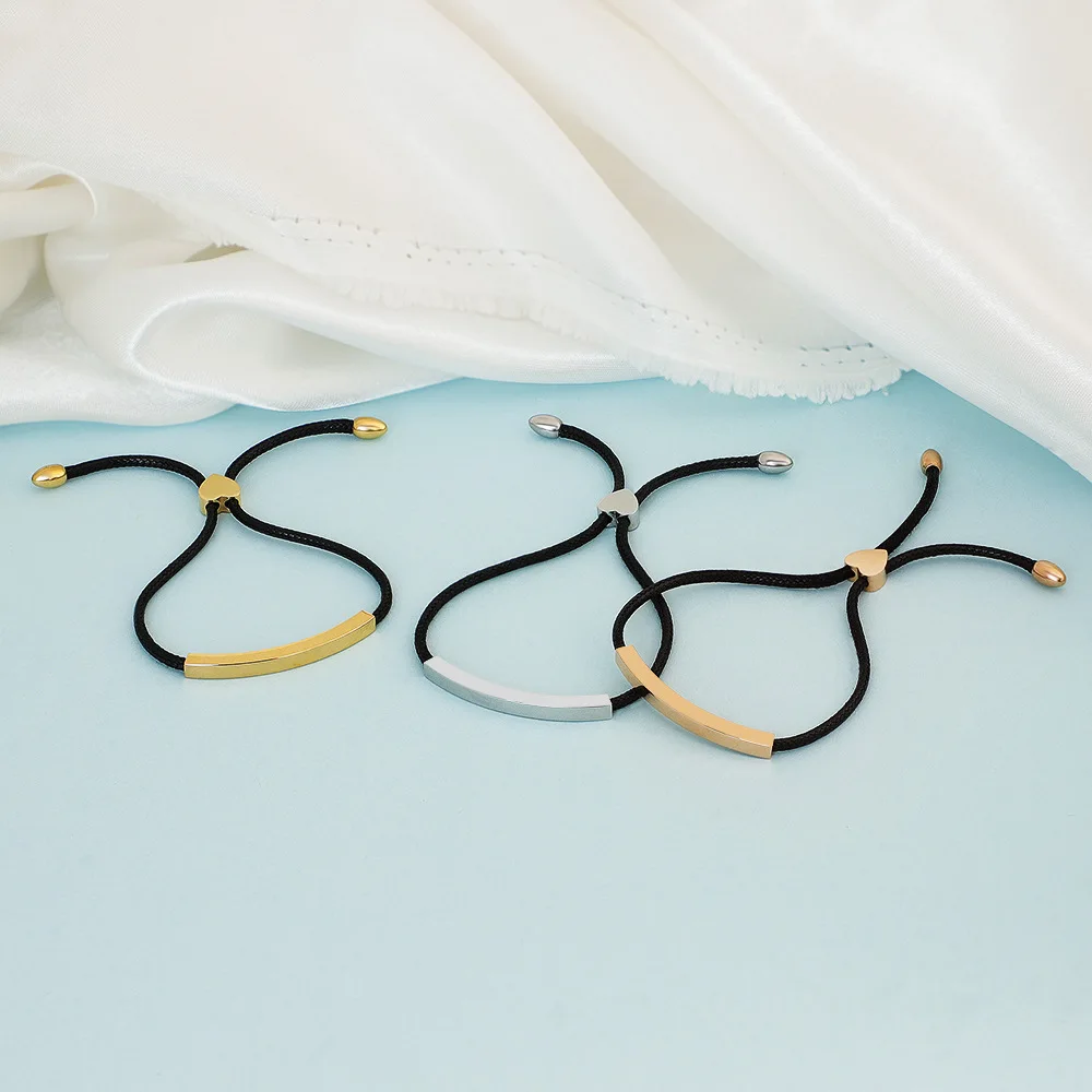 Браслет из нержавеющей стали с регулируемым плетением для мужчин и женщин |