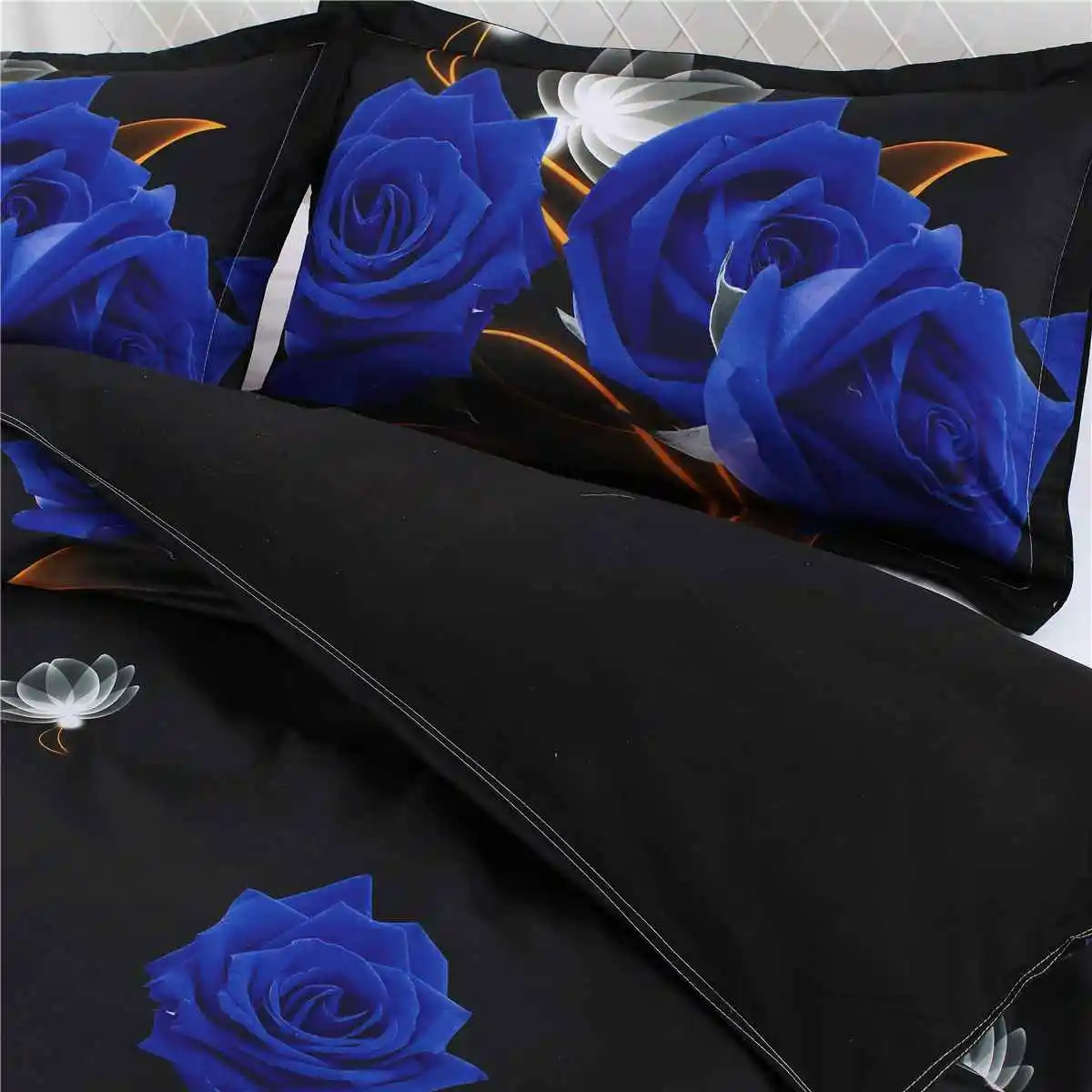 

3pcs Bedding Set luxury 3D Rose Cotton Bedding sets Bed Sheet Duvet Cover Pillowcase Cover set King Twin Queen size Bedspread