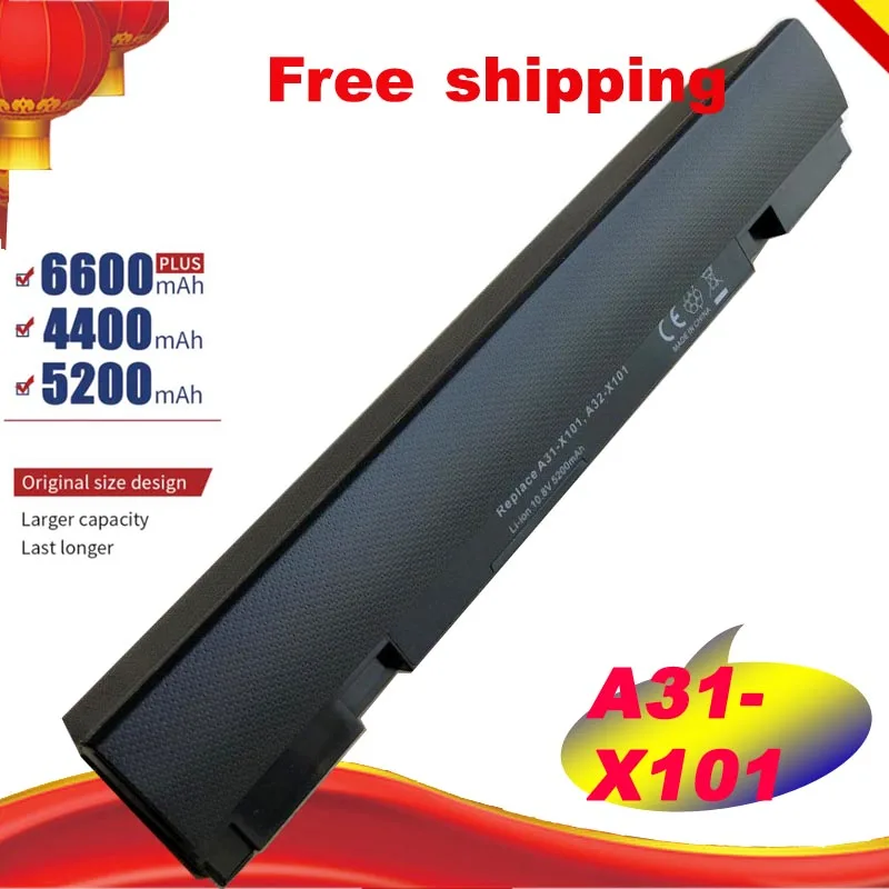 Аккумулятор для ноутбука ASUS Eee 6 ячеек 5200 мач X101CH X101 X101C X101H замена: 1 5 10 ч бесплатная