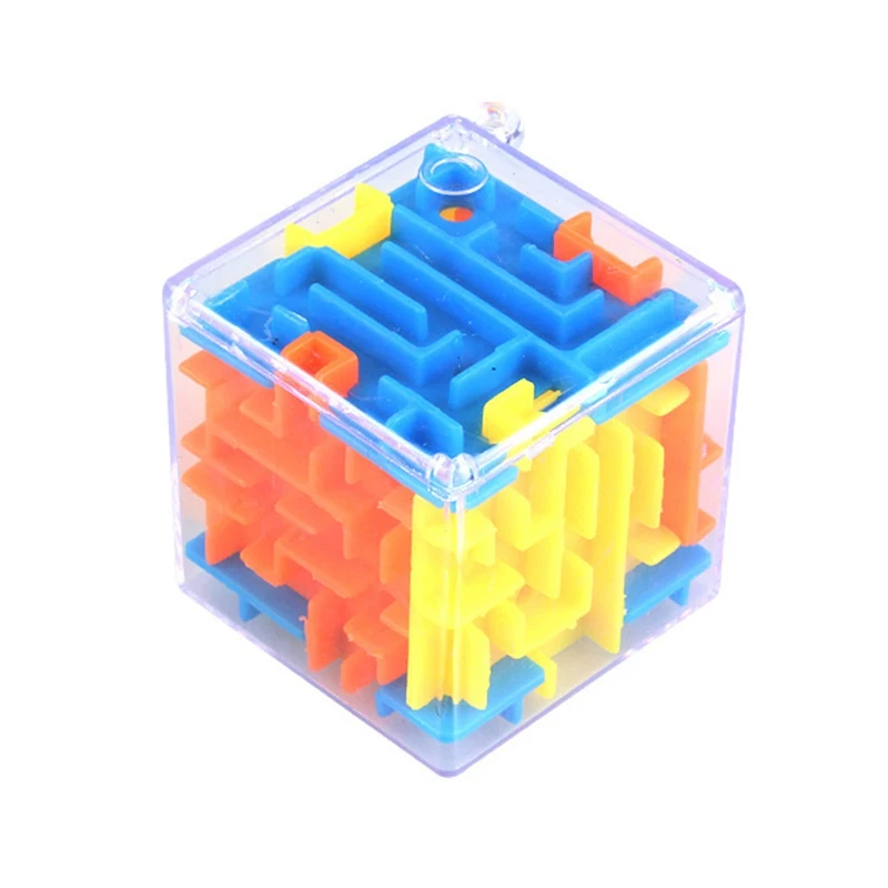 Пластиковые кубики лабиринт мини 3d Волшебные Детские лабиринтные игры