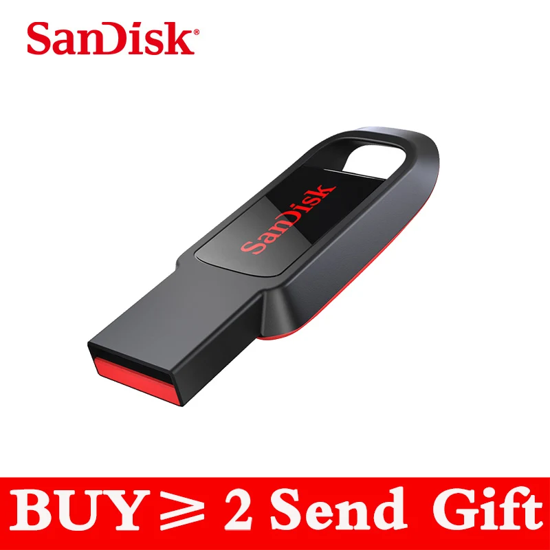 Мини usb 2 0 флеш накопитель 128 Гб 64 ГБ 32 16 CZ61 pendrive оригинальный SanDisk черный для ПК|USB