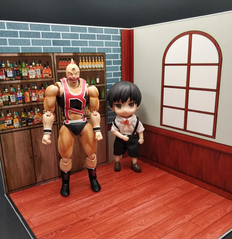 

New 1/12 Soldier scene accessories bar restaurant grill for 6 inch action figure background