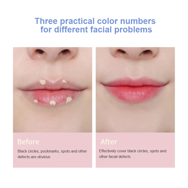 

KISSBEAUTY Smooth Concealer Long-lasting Coverage Of Freckles Dark Circles Acne Marks Radiant Face Creamy Concealer TSLM