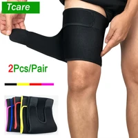 tcare thigh brace hamstring wrap compression sleeve trimmer support for pulled hamstring muscle sprains sports injury recovery