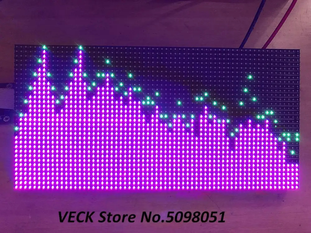 AS3264 полноцветный RGB музыкальный спектр дисплей 2048 точечная светодиодный ная