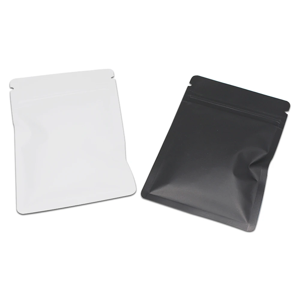 

Matte Colored Aluminum Foil Zipper Pouches Retail Food Snack Coffee Storage Moisture Proof Zip Lock Self Sealable Packaging Bags