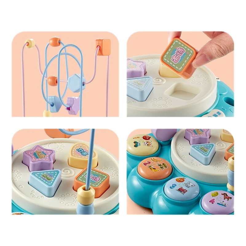 

Beads Mazes Toys for Toddlers Baby Puzzle Educational Early Learning Games for 3+ Age Toddlers Gift