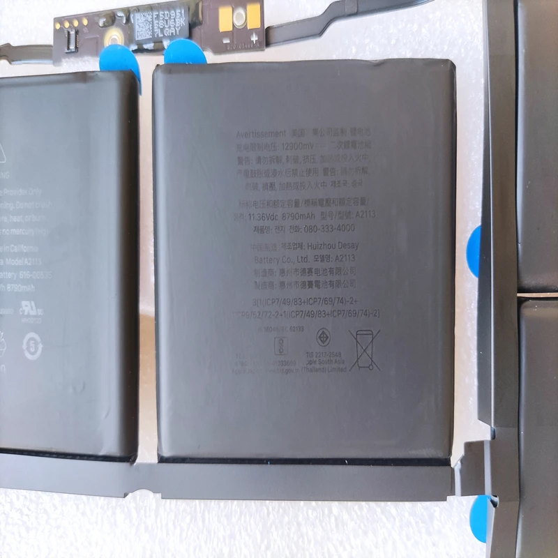 Оригинальный аккумулятор A2113 616-00533 для ноутбука Apple Macbook Pro A2141 16 '&#x272019 2020 Core I7 I9