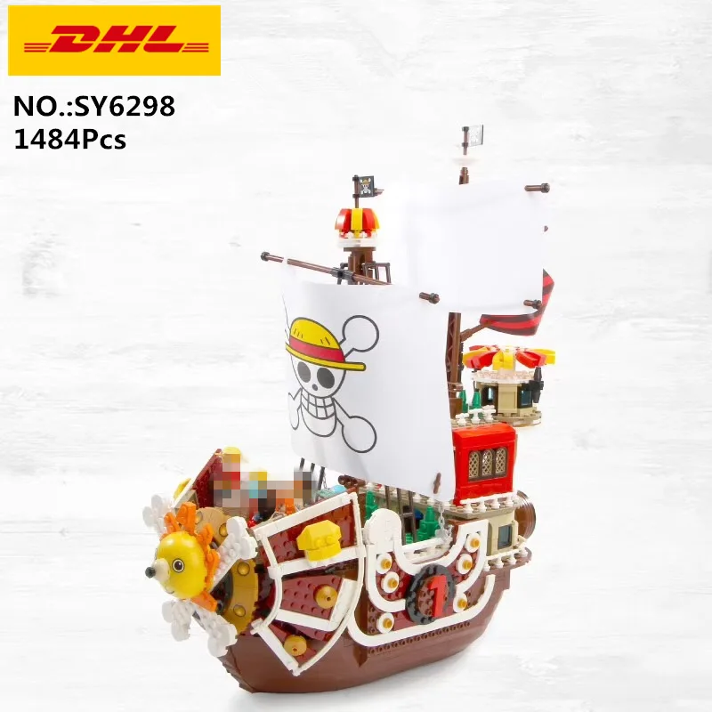В наличии DHL 1484 шт. SY6298 тысяча солнечный сборный пиратский корабль блоки фигурки