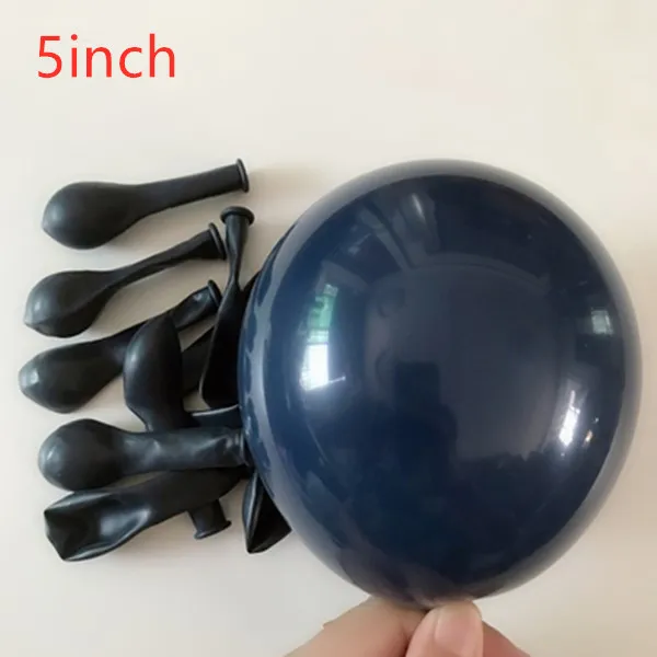 as picture 20pcs 5/10/12inch gray ink blue matte macaron 24 inch transparent BoBo balloon wedding decoration birthday party supplies - Цвет: as picture