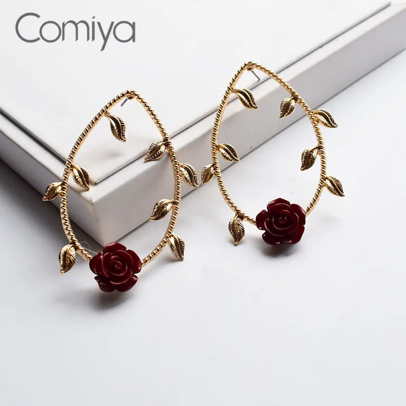 Серьги подвески Comiya модные ювелирные украшения золотого цвета цинковый сплав