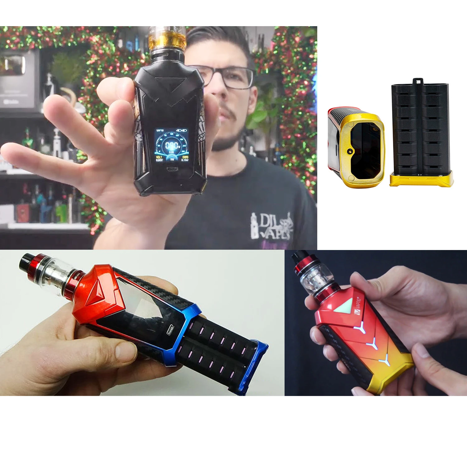 Доставка из Великобритании! Оригинальный Vaptio и накидкой комплект извилистый е