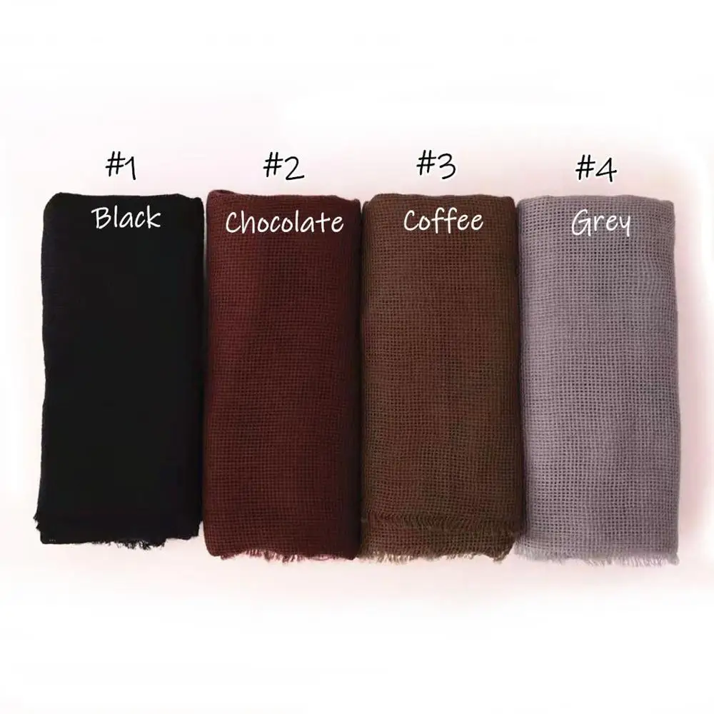 Fashion new bandana viscose shawls winter warm scarf solid fringe shawl muslim hijab women scarf wraps fast shipping 10pcs\lot