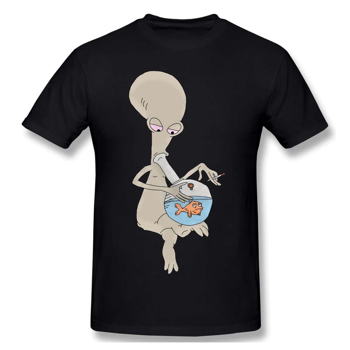 Американская футболка Красная Футболка Роджера Мужская модная с коротким