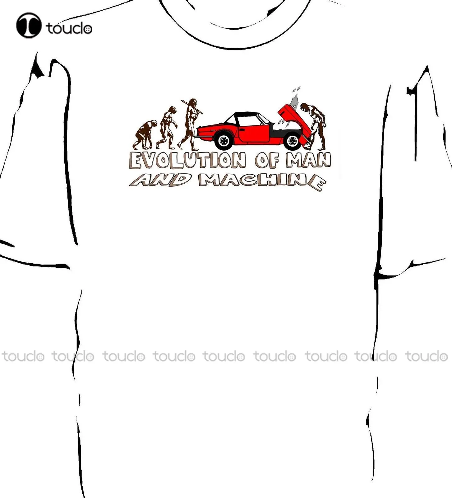 

Модные мужские футболки, Бесплатная доставка, классические футболки для фанатов американского автомобиля, повязка «Эволюция мужчины и маш...