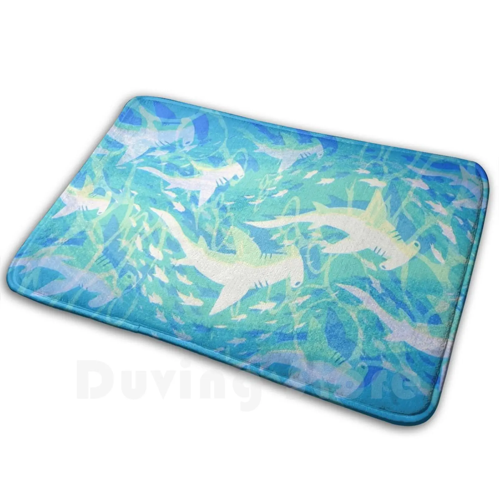 Ковер с морской головой ковер коврик мягкий симпатичный акула головы синий океан