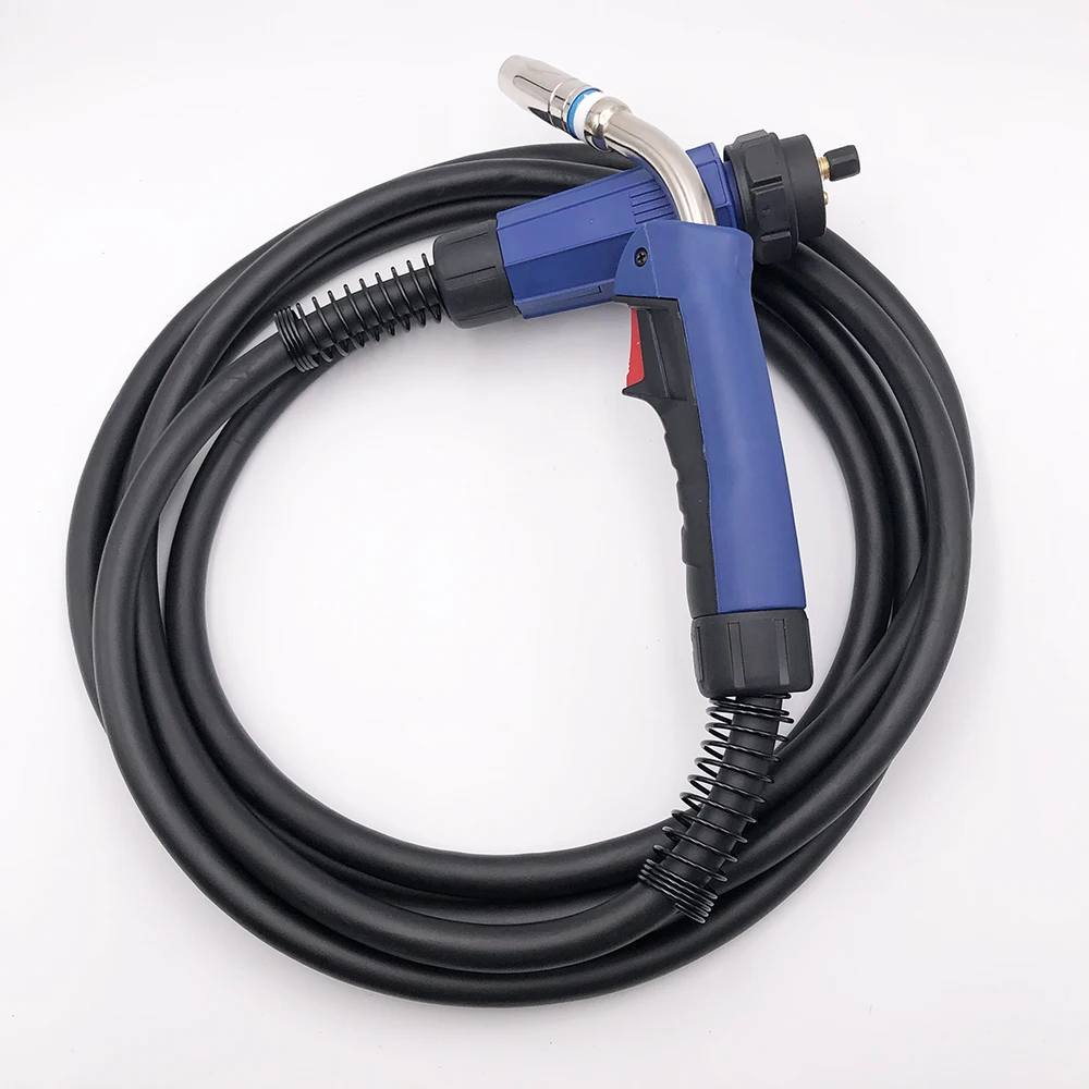 25AK BINZEL style MIG MAG welding torch with Flexible Swan Neck and Euro Connector 3M