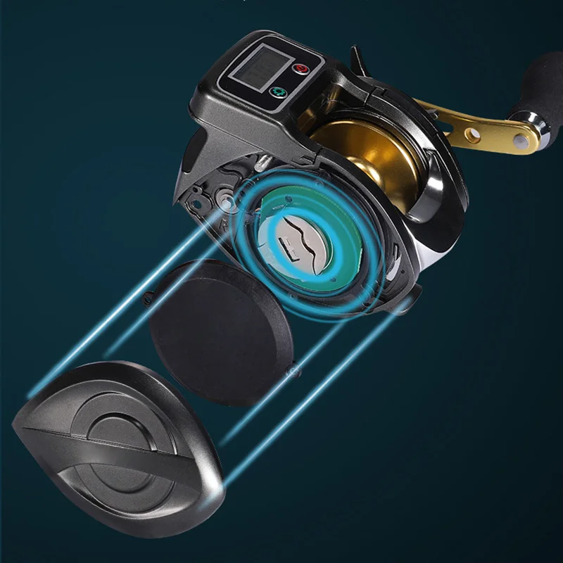 Спиннинговая Рыболовная катушка рыболовная с цифровым дисплеем регулируемые