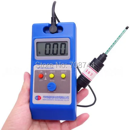 WT10B Gauss Meter / Tesla Remanence Magnetic Stickers Magnetometer Metal Probe 0-200mT |