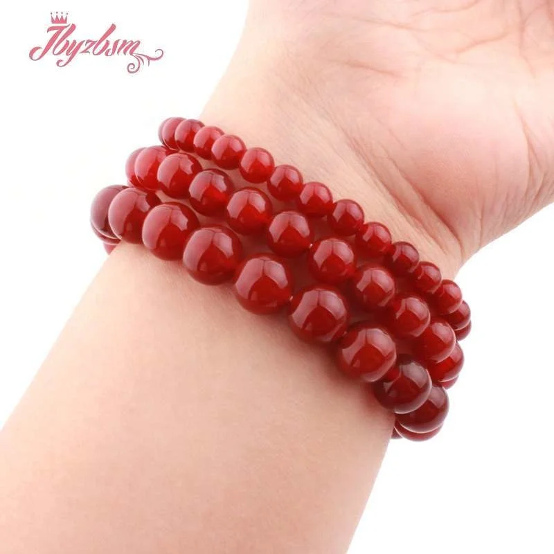 

Natural AA Grade Agates Round Stone Bracelet Beads 6/8/10mm For Women Gift Fashion Jewerly Bracelet 7" free shipping