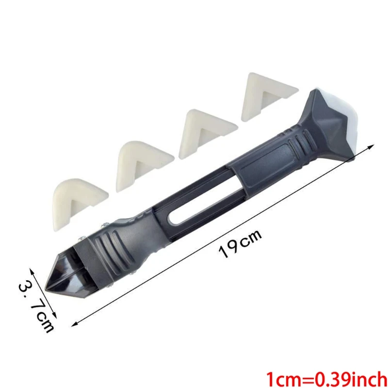 

18 Pieces Caulking Tool Kit Silicone Sealant Finishing Tool Grout Scraper Caulk Remover Caulk Nozzle
