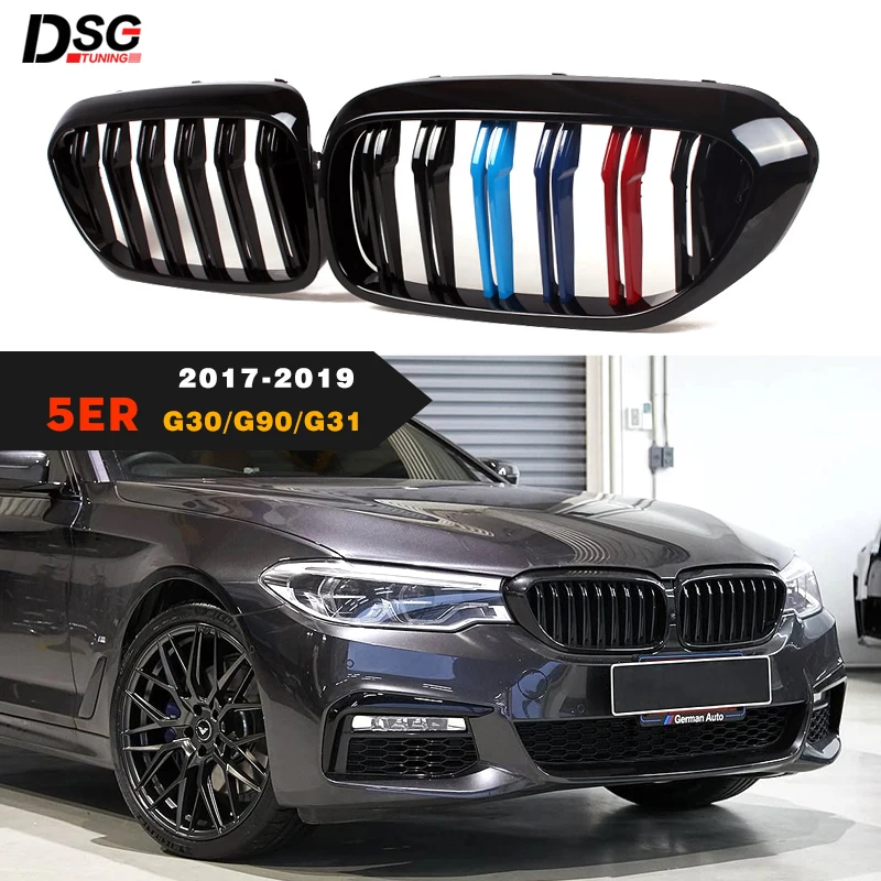 Передний бампер для BMW 5 Series G30 G31 F90(M5) 2017-2019 Pre-LCI сменный радиатор гоночного гриля
