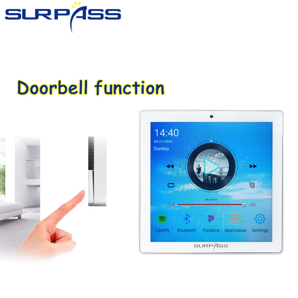 Настенный усилитель с сенсорным экраном Bluetooth Wi Fi стерео звук PA потолочная