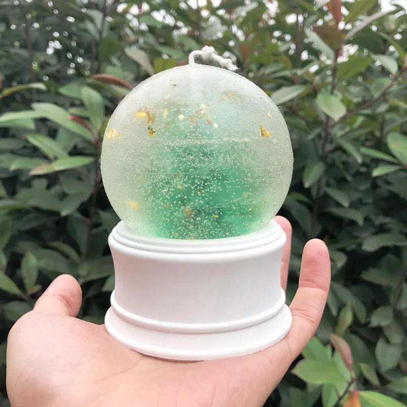 

Round Ball Shape Aromatherapy Plaster Mold DIY Candle Holder Silicone Molds Handmade Candle Making Tools Home Decoration