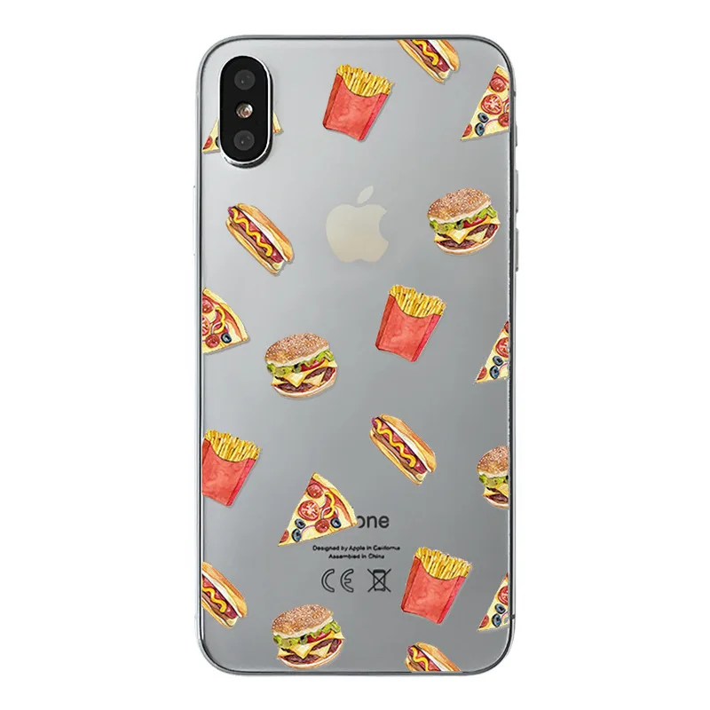 

Cute Summer Daisy Floral ice Cream Soft Clear Phone Case Fundas Coque For iPhone 12 11 Pro Max 7 7 8 Plus 6S 6 X XS Max SE 2020