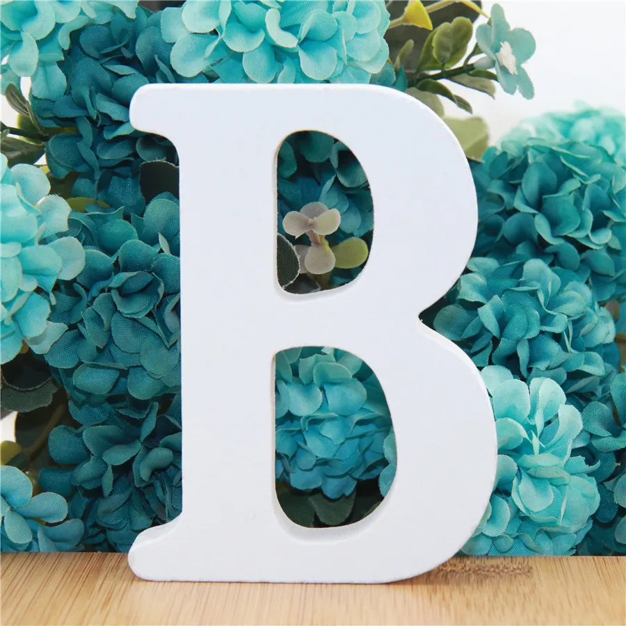 

10cm 3.94 Inches wedding decoration White Wooden Letters Alphabet DIY Word Letter Party Home Decor birthday party decorations
