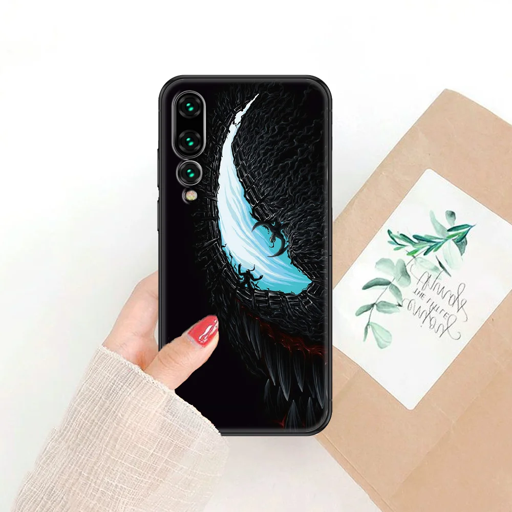 

Superhero Venoms Phone case For Huawei P Mate P10 P20 P30 P40 10 20 Smart Z Pro Lite 2019 black 3D Etui trend coque silicone