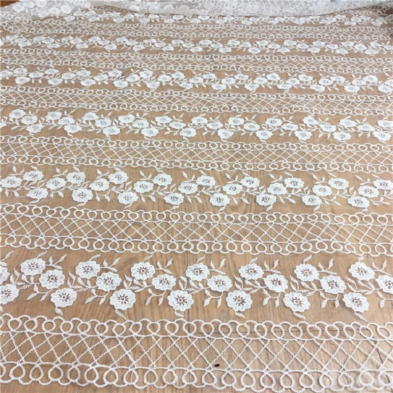 2 ярда чисто белая африканская сухая кружевная ткань высокого качества молочный
