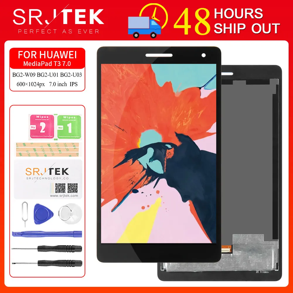 ЖК дисплей с дигитайзером сенсорного экрана для Huawei MediaPad T3 7 BG2 W09 U01 U03 3G Wi