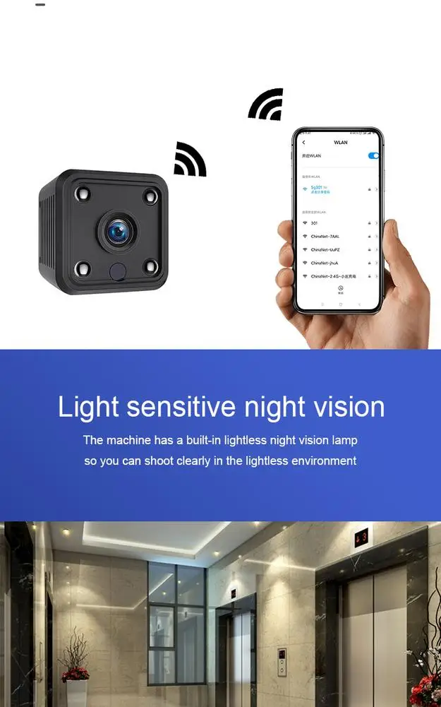 Мини камера X6 с Wi Fi 1080p инфракрасная Ночная видеокамера|Компактные видеокамеры| |