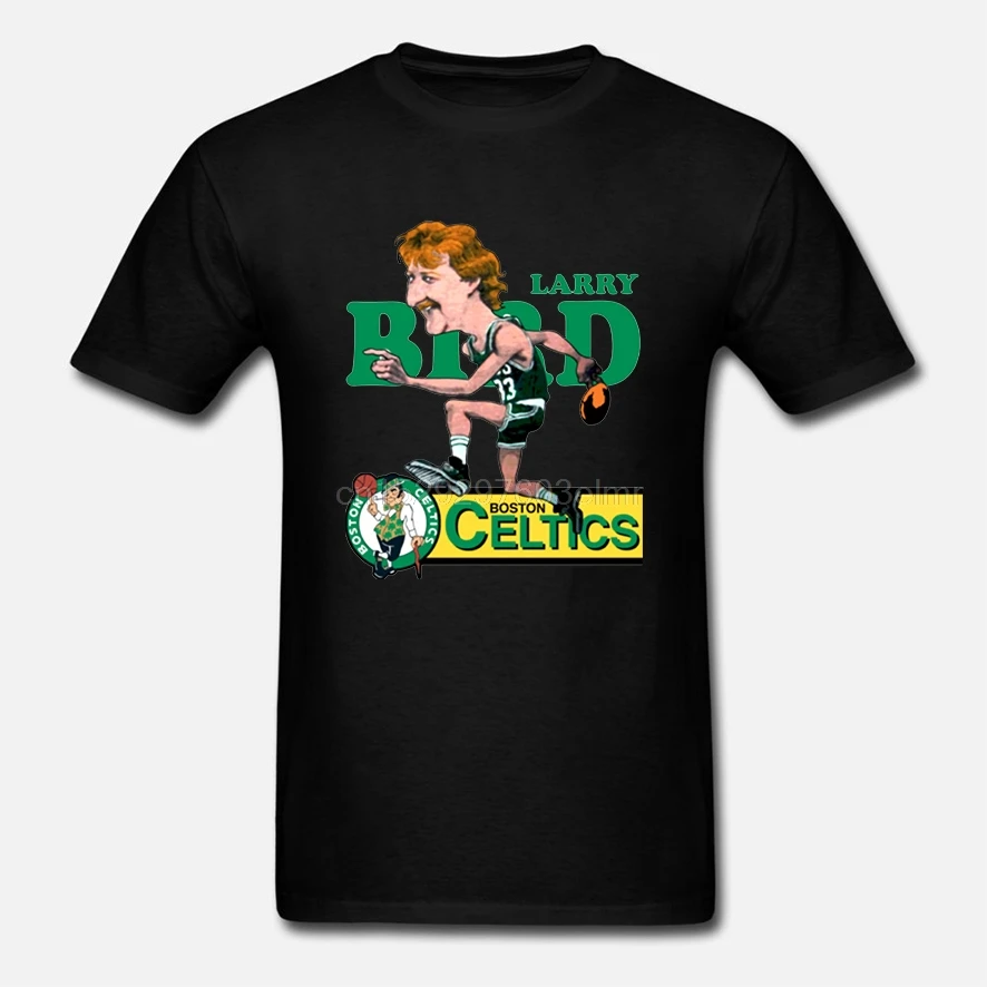 Мужская футболка с коротким рукавом в стиле ретро принтом Ларри и птицы женская -