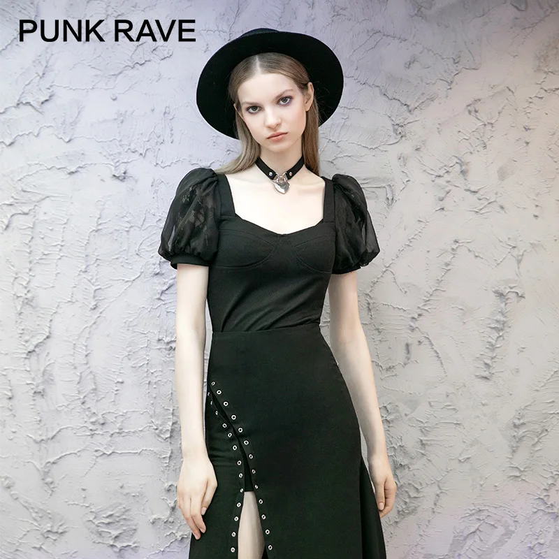 Женская футболка с длинными рукавами Повседневная однотонная черная глубоким