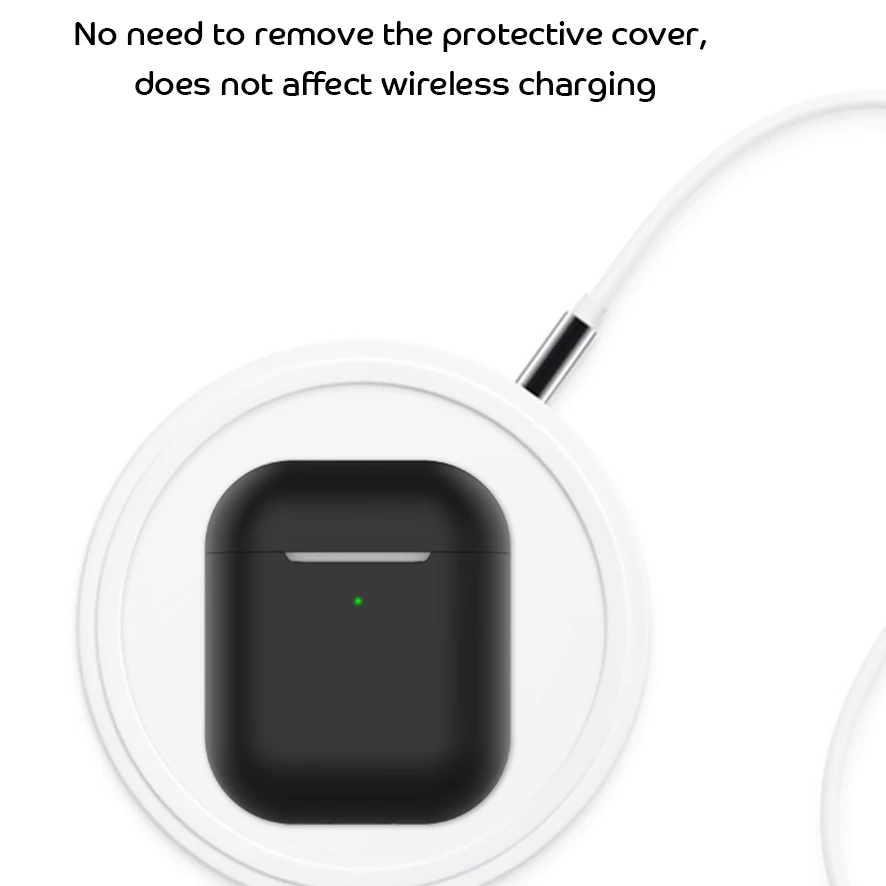 KJOEW для Apple Airpods противоударный чехол силиконовый гарнитура ультратонкий