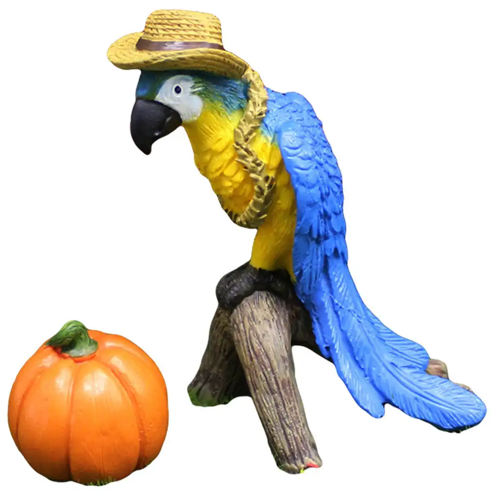 

Реалистичная искусственная Осенняя фигурка бонсая «сделай сам», садовая статуя птиц, тыква для двора, День благодарения, Рождественский фе...