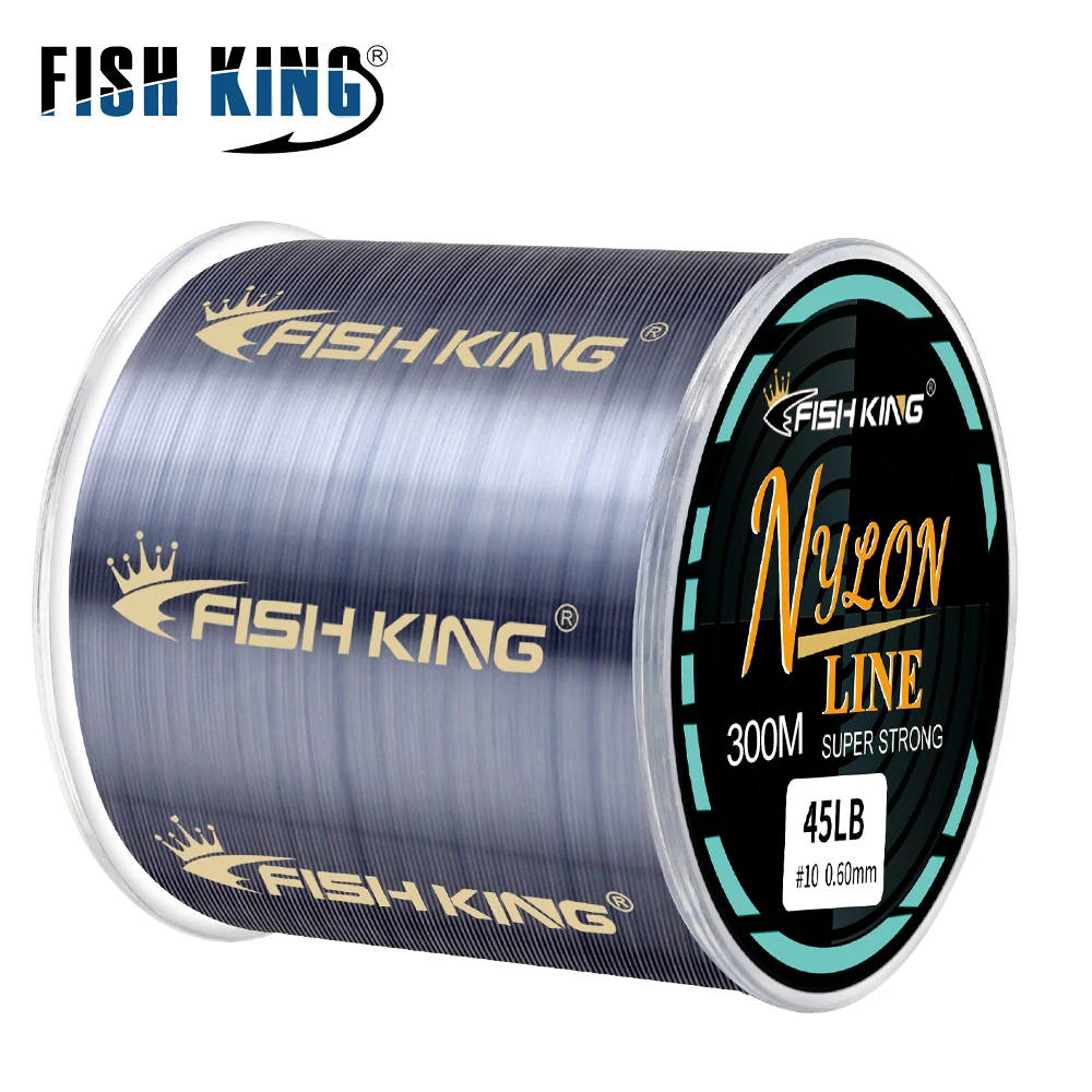 Леска FISH KING нейлоновая леска сверхпрочная 300 м / 500 4.13-34.32LB моноволоконная японский