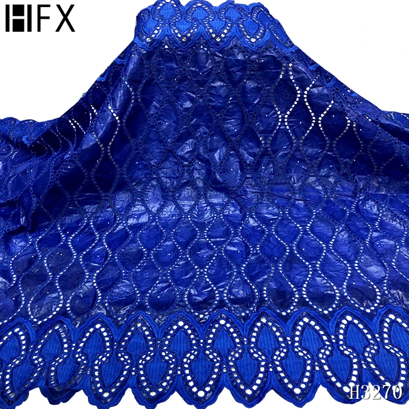 HFX New arrival gold African Bazin lace fabrics Fashion Embroidery riche 2020 Nigerian bazin for women Dress H3270 | Дом и сад