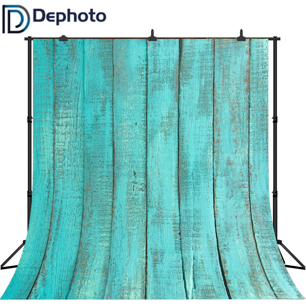 Dephoto выцветание синяя деревянная доска текстура портрет фотографические фоны